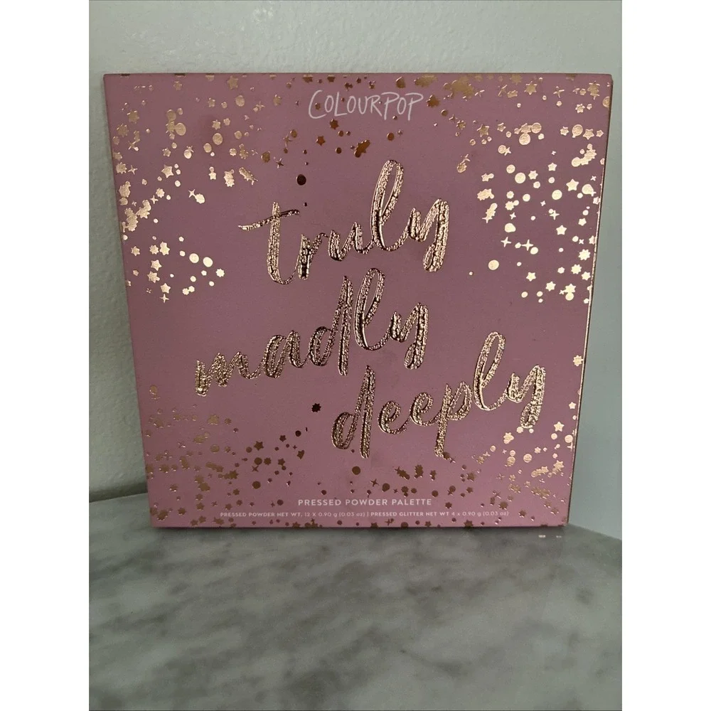 ColourPop Truly Madly Deeply Eyeshadow Makeup Palette - Cruelty Free. RARE!